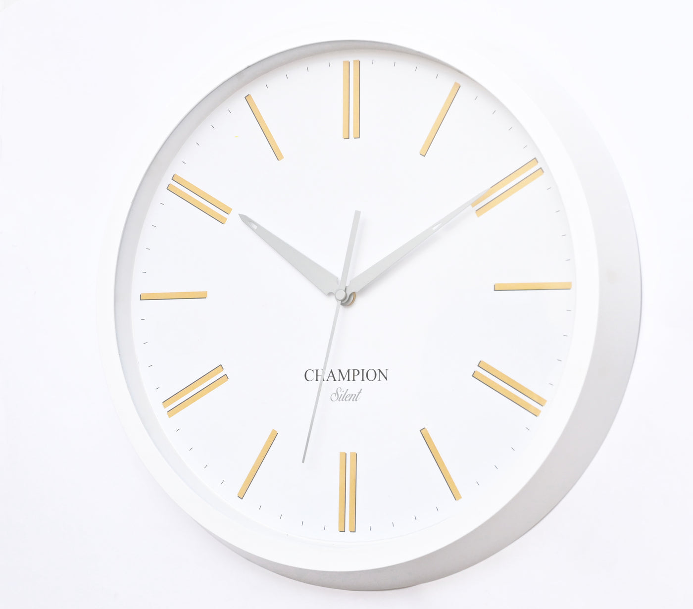 Champion 14" Pearl White Dial Wall Clock