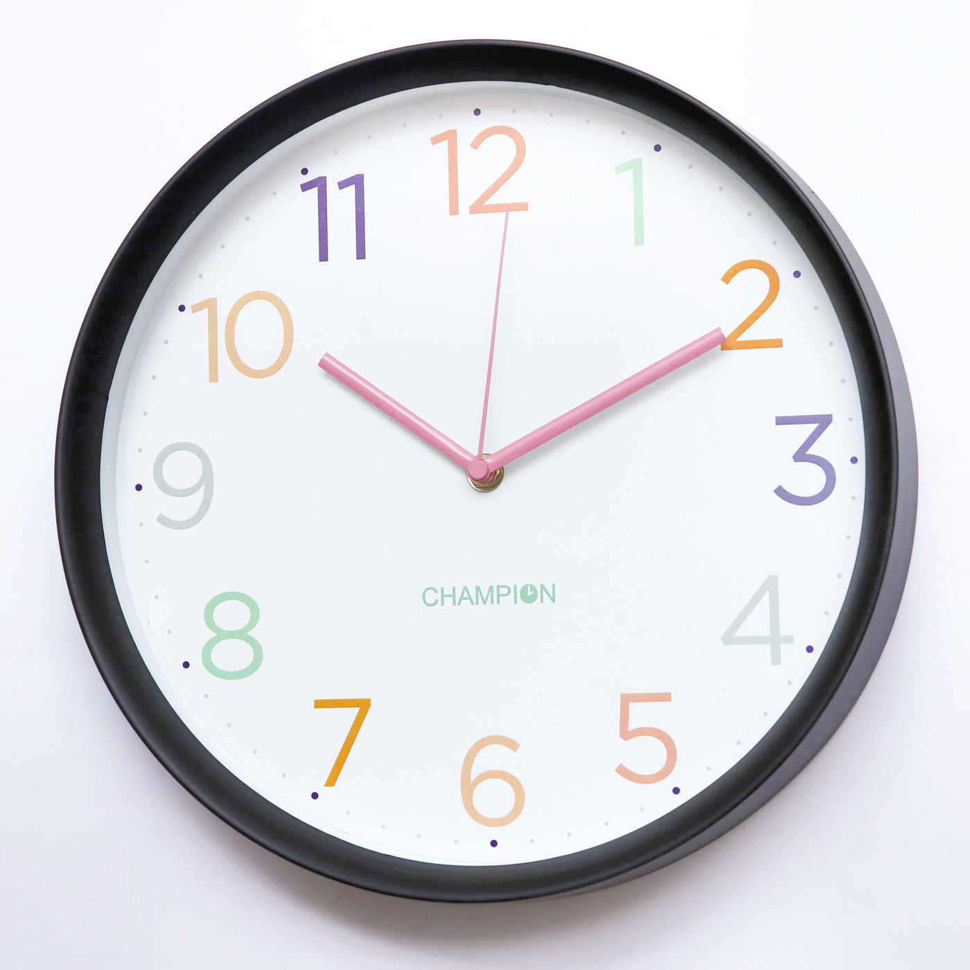Champion 11.5″ Colorful Pink Needle Wall Clock