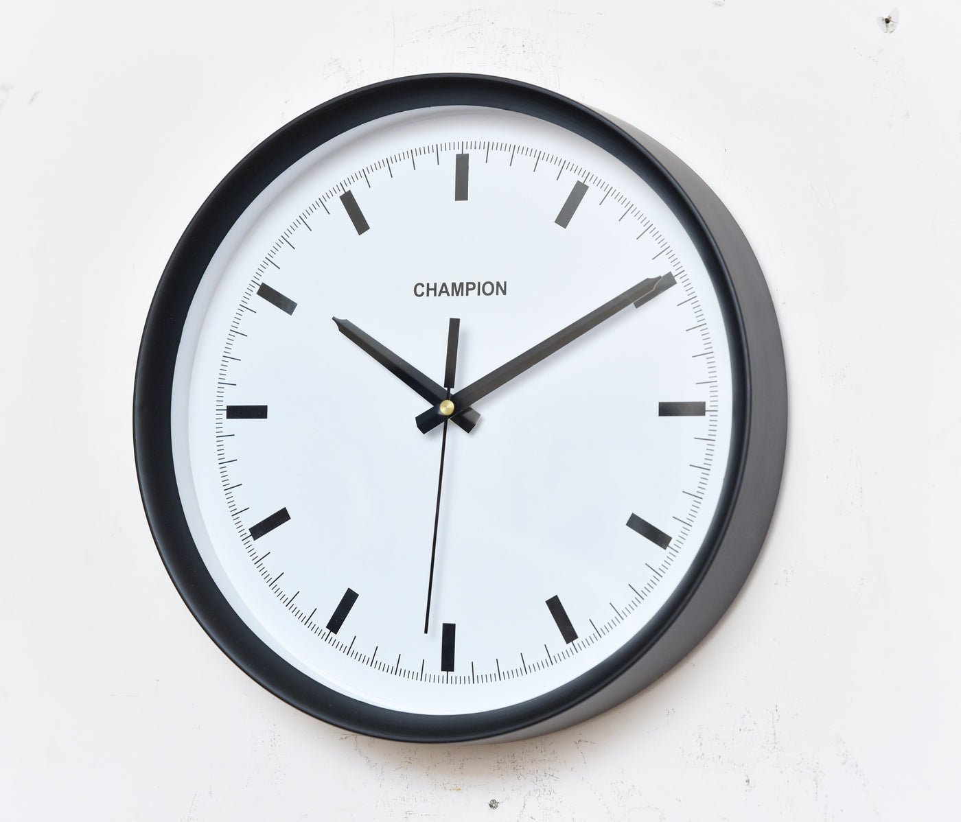 Champion 11.5″ Black Bars Quartz Wall Clock
