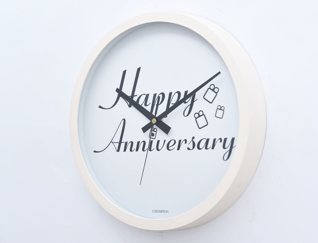 Champion 12″ Happy Anniversary Wall Clock