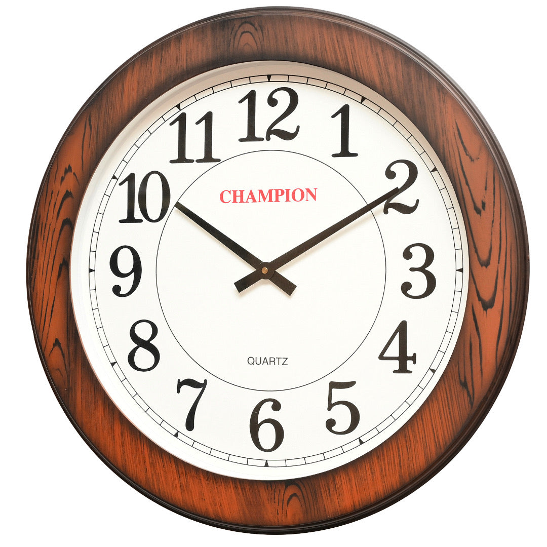 Champion 24" Walnut Big Daddy Wall Clock