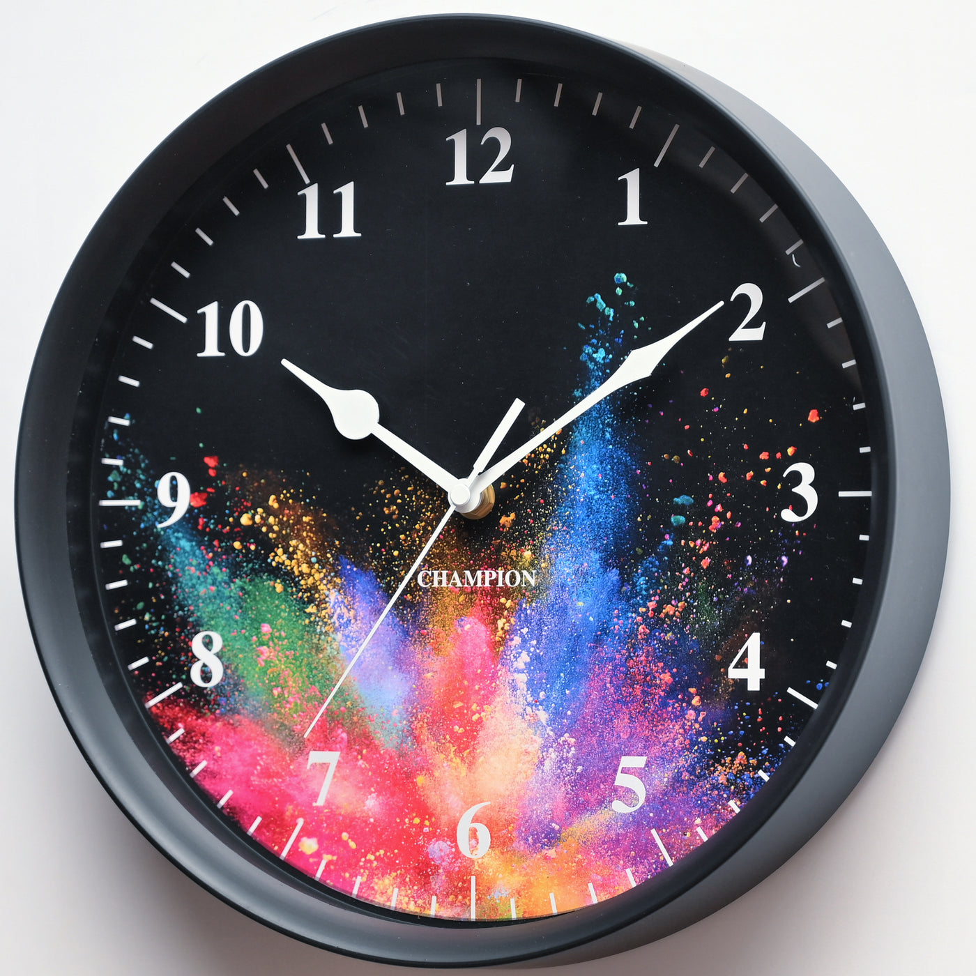 Champion 11.5" Black Splash Wall Clock