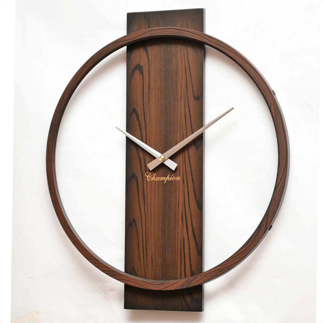 Champion 18" Upstanding Chocolate Antique Wall Clock