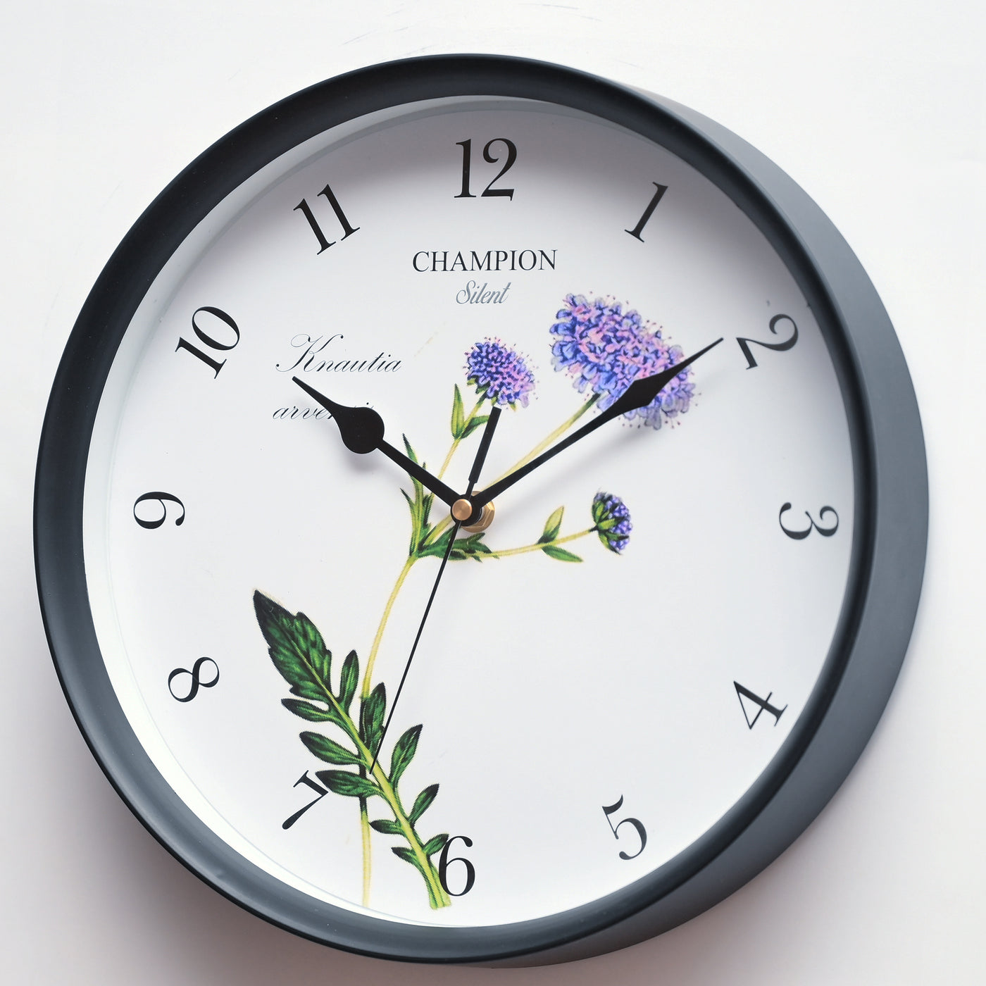 Champion 11.5" Lavender Petal Wall Clock
