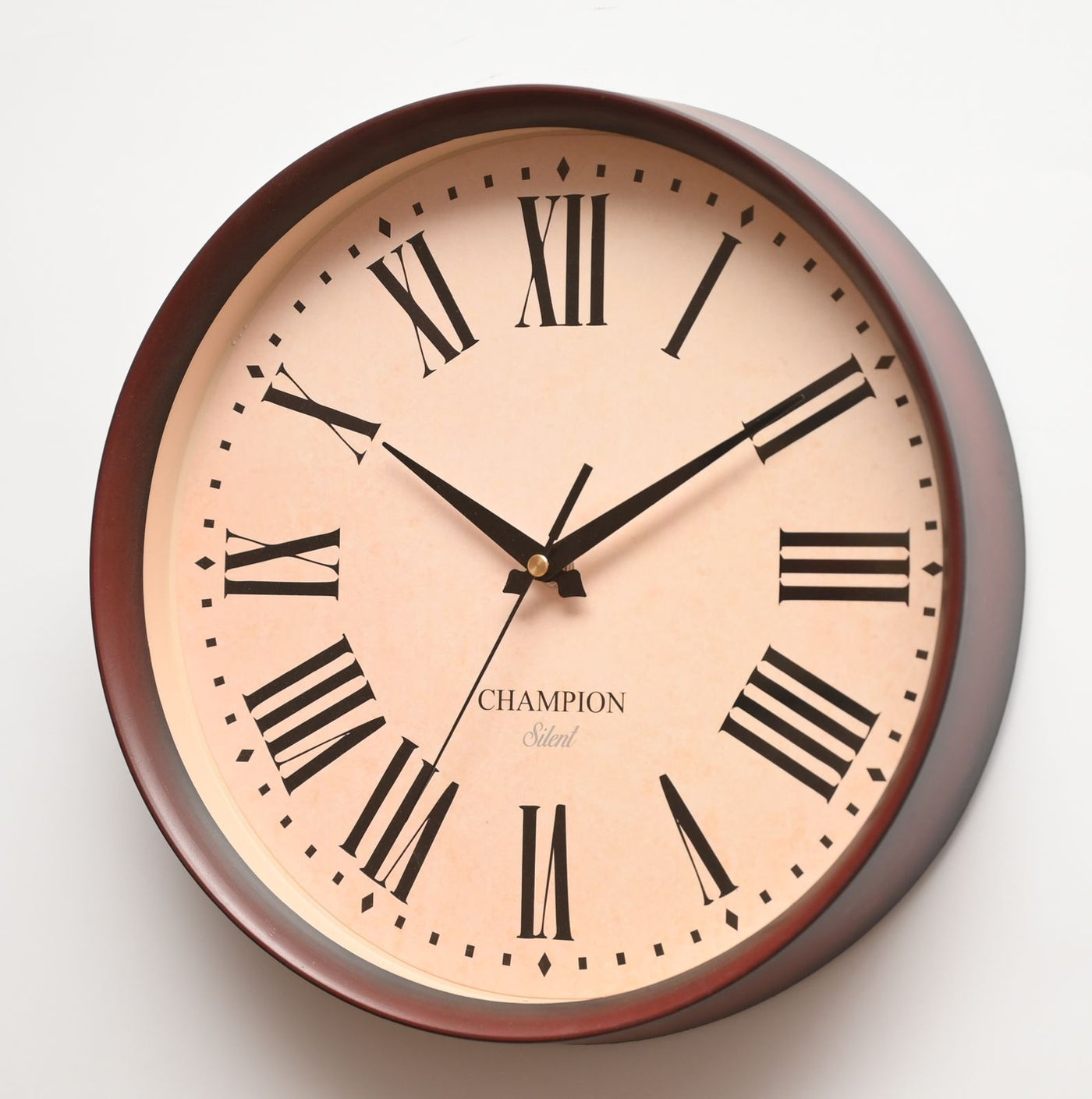 Champion 11.5" Chocolate Dial Muddy Brown Wall Clock