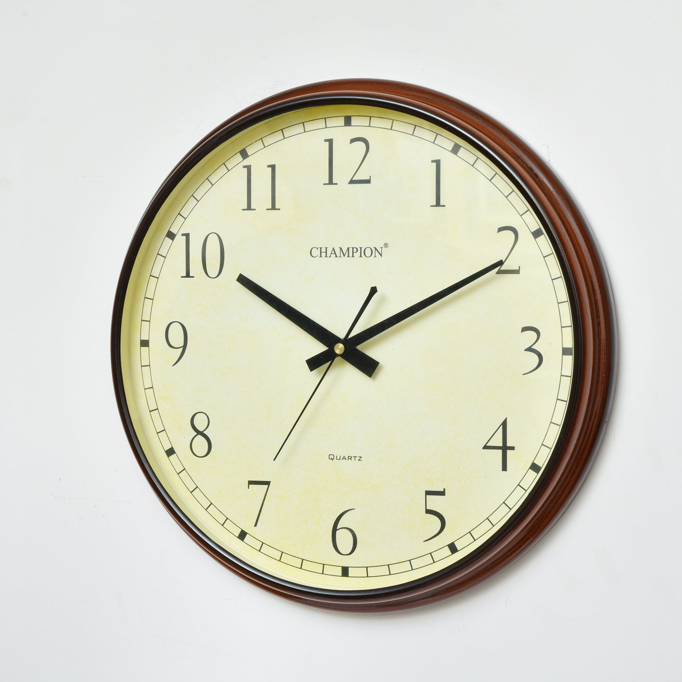 Champion Brown Quartz Wall Clock