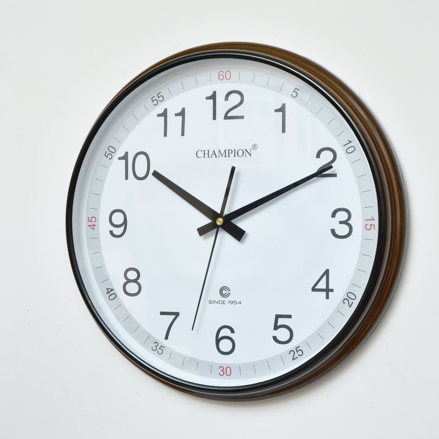 Champion Simple Brown Wall Clock