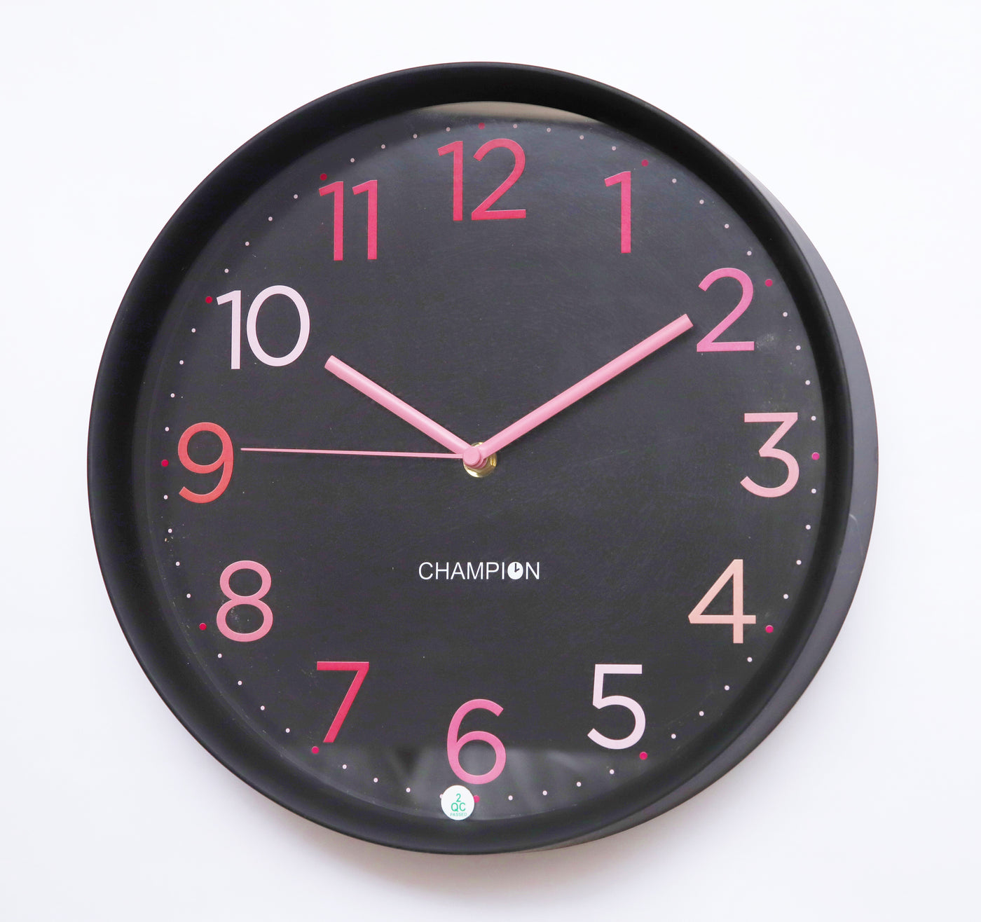 Champion 11.5″ Colorful Pink Needle Wall Clock