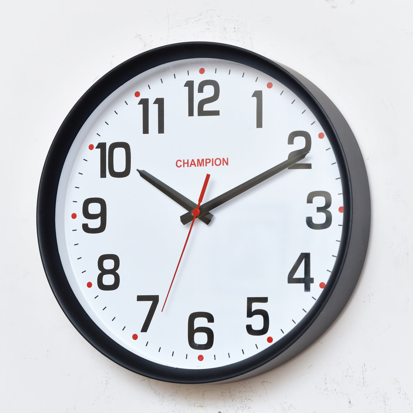 Champion 11.5″ Black Wall Clock