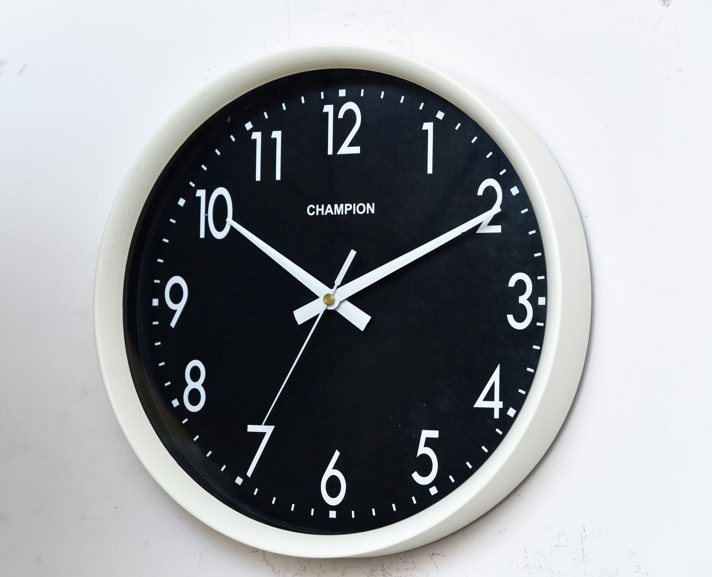 Champion Black Quartz Wall Clock