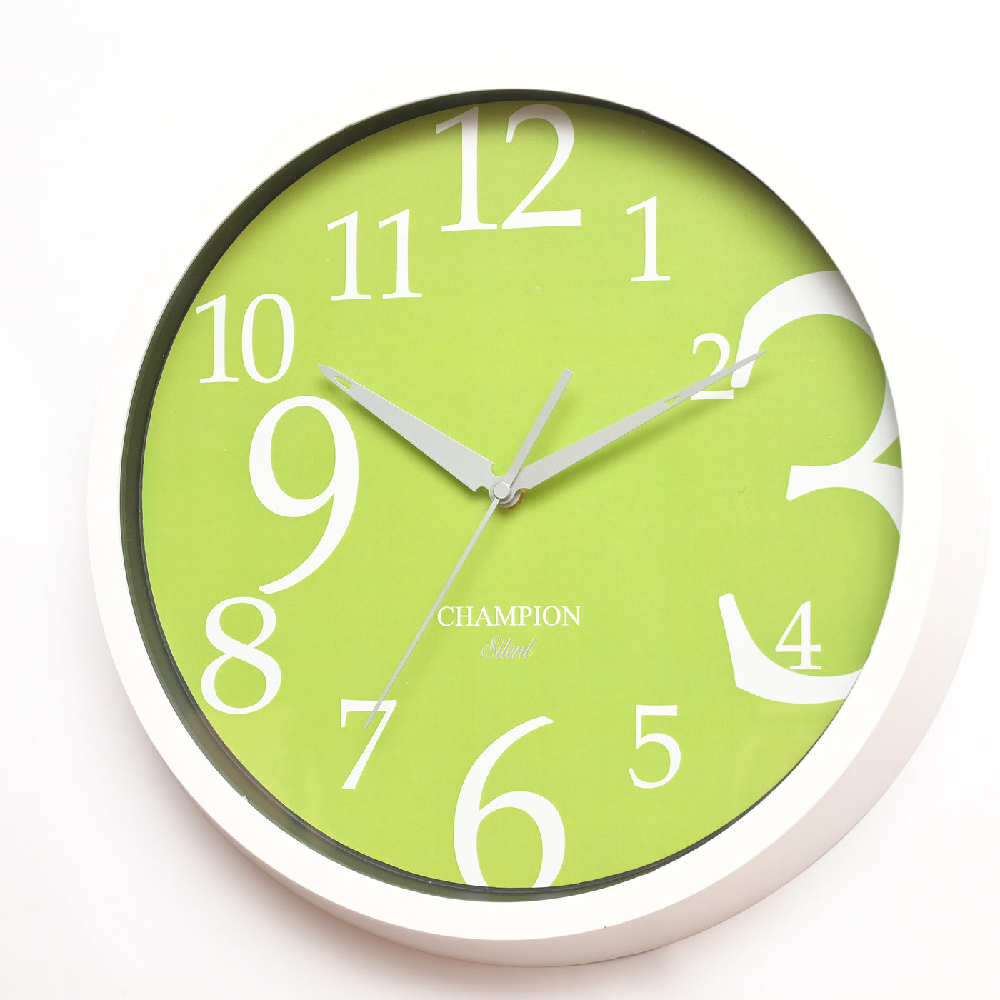 Champion 14" White Colour Green Dial Kitchen Wall Clock