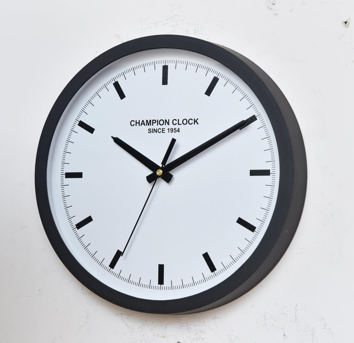 Champion 12″ Black Bars Wall Clock