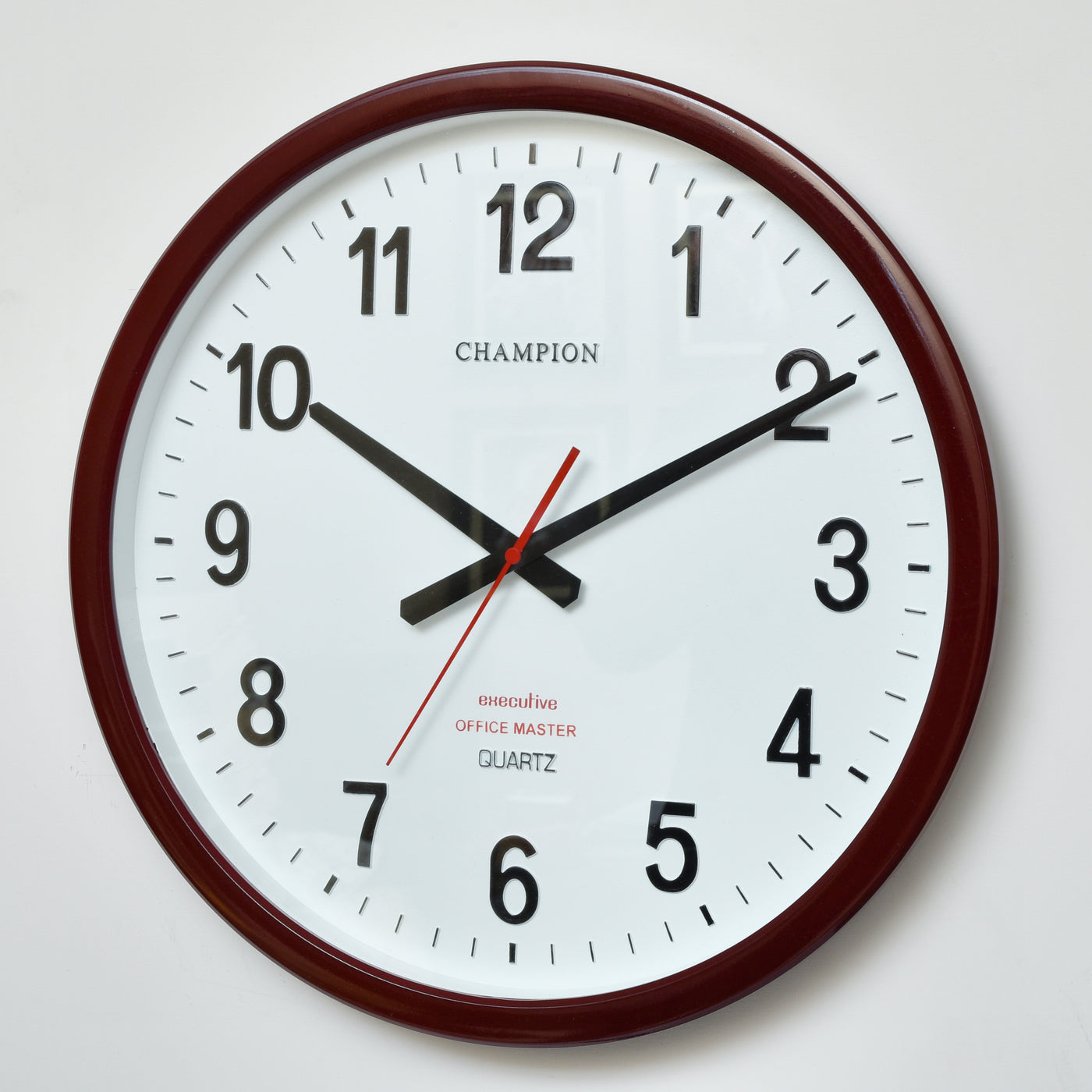 Champion 18″ Maroon Office Wall Clock