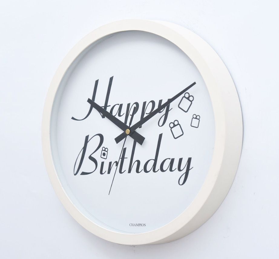 Champion 12″ Happy Birthday Wall Clock